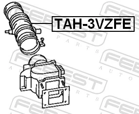 Manguito de aire del medidor de masa de aire para Toyota Camry III V10