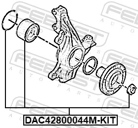 Cojinete de rueda delantero 1618845280 Peugeot/Citroen