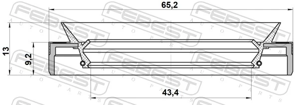 33121210724 BMW Retén del diferencial del eje trasero