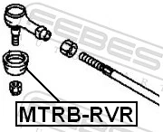 MTRBRVR Febest Guardapolvo de rótula de dirección
