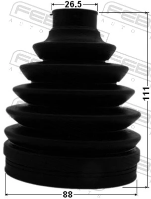 0117PZNR Febest Fuelle transmisión delantero exterior