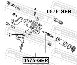 Juego de reparación, pinza de freno trasero Mazda 323 BG