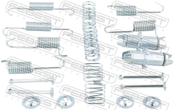 1204TUC4WDRKIT Febest Muelle de las zapatas de freno traseras de tambor