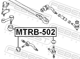 MTRB502 Febest Guardapolvo de rótula de dirección