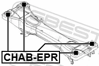 CHABEPR Febest Silentblock del puente trasero