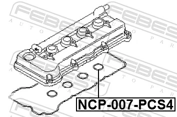 TPN715 Musashi Anillo de sellado del pozo de la bujía