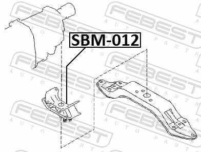 Soporte de caja de velocidades para Subaru Forester IV S13, SJ