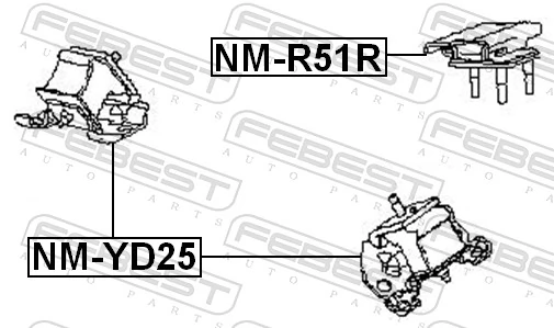 Montaje De Transmision (Montaje De Caja De Cambios) Nissan Pathfinder R51M