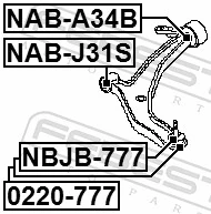 Silentblock suspension Nissan Murano 