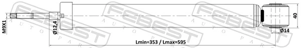  Amortiguador trasero Dacia Logan 2