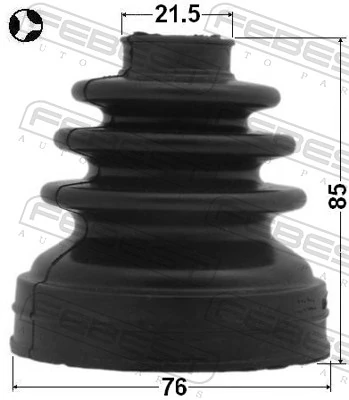 0115ACU35RT Febest Fuelle interior de junta homocinética del semieje trasero