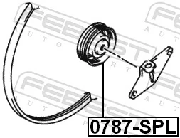  Polea tensora correa poli V Suzuki Swift 4