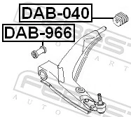 DAB040 Febest Silentblock de brazo de suspensión delantero inferior