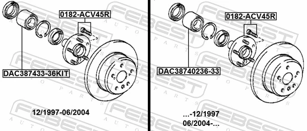 Buje de rueda trasero para Lexus RX 300 MCU15
