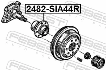 2482SIA44R Febest Buje de rueda trasero