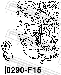  Tensor de correa poli V Nissan JUKE 