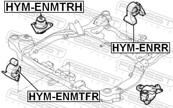  Soporte de motor delantero Hyundai I30 