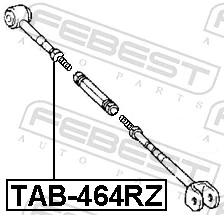 TAB464RZ Febest Silentblock de brazo transversal de suspensión trasera