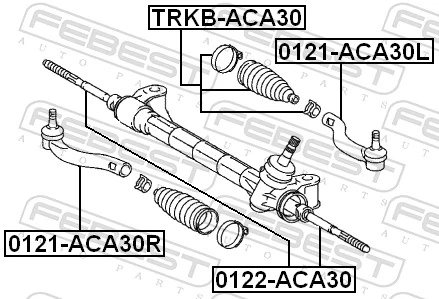 Fuelle de dirección Toyota RAV4 III