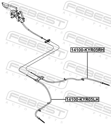Comprar Cable de freno de mano trasero derecho SsangYong Actyon  CJ a bajo precio