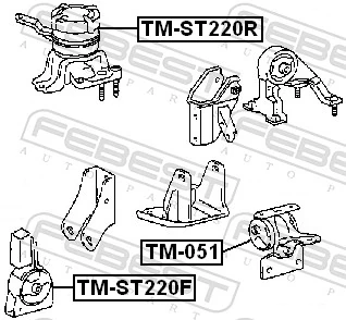 TMST220F Febest Soportes de motor delantero