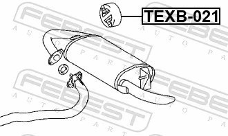 Soporte silenciador Toyota Land Cruiser 