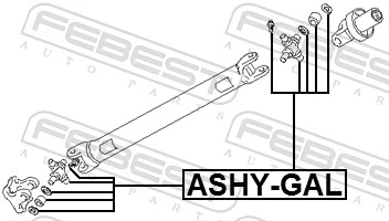 Comprar S2000056 Mitsubishi Cruceta del eje de transmisión delantero