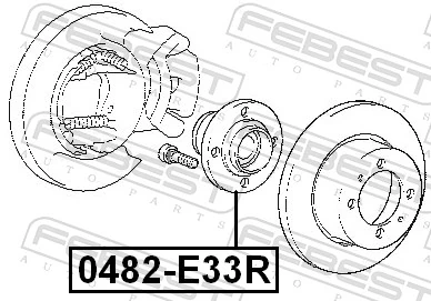 Comprar Cubo de rueda trasero Mitsubishi Galant VI E3A