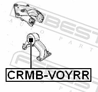 CRMBVOYRR Febest Soporte trasero de motor con silentblock