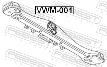 VWM001 Febest Silentblock de la caja de transferencia