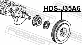 HDSJ35A6 Febest Dámper