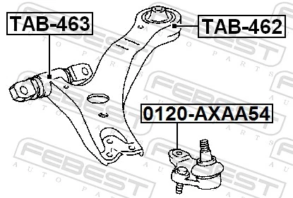 Comprar Rótula inferior de suspensión Toyota RAV4 V A5,H5