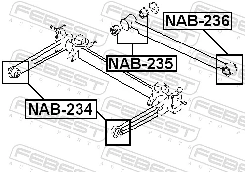 Buje de amortiguador trasero Nissan Terrano I SUV (WD21) (1986 - 1995) precio, desde 1,00 EUR