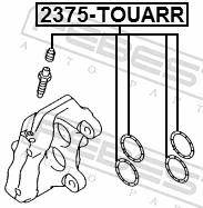 Comprar Kit de reparación de pinzas de freno trasero Volvo S60 I RS, RH