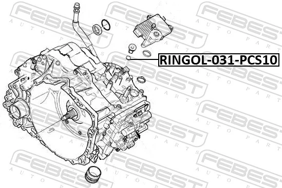 Junta del cárter de aceite de la caja de cambios para Volvo S60 I RS, RH