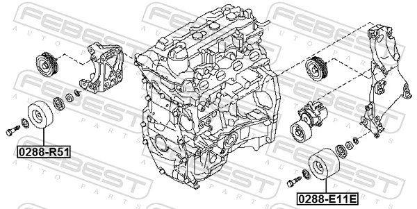 Rodillo guia Nissan Navara NP300 III