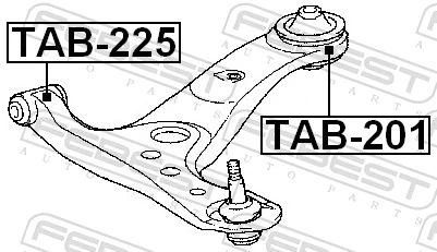 Silentblock de brazo de suspensión delantero inferior para Toyota Avensis Verso LCM