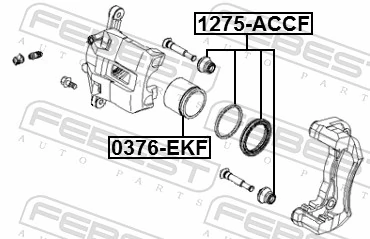 1275ACCF Febest Kit de reparación de pinzas