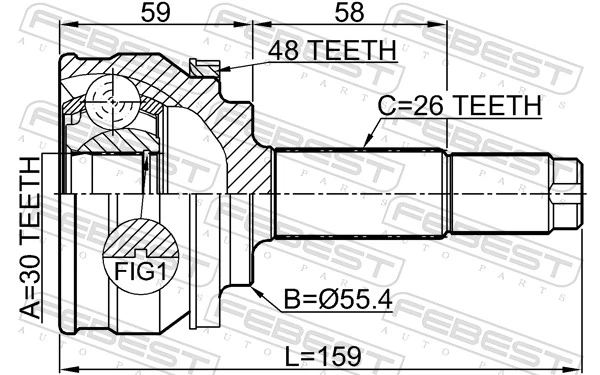 Junta homocinética para Chery Tiggo FL 