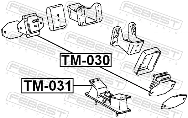 Taco de motor para Toyota Land Cruiser 100 J10