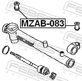 MZAB083 Febest Silentblock de montaje de la cremallera de dirección