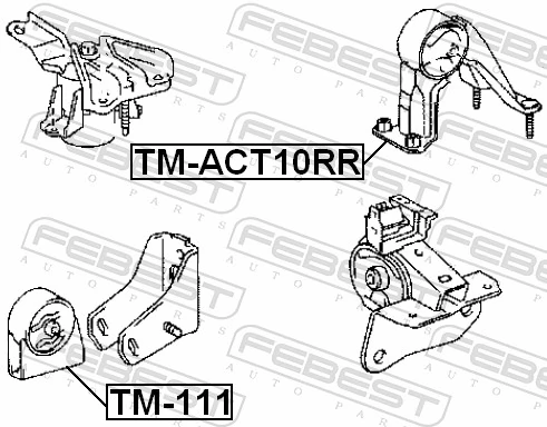 TM111 Febest Soportes de motor delantero
