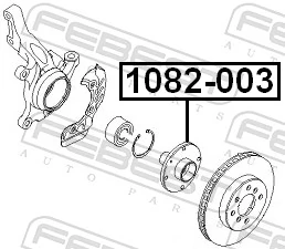 Buje de rueda delantero 96549779 Opel