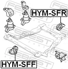 Taco de motor para Hyundai Santa Fe I SM