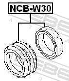 NCBW30 Febest Rodamiento central del eje de transmisión