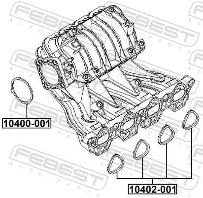 Junta del cuerpo de mariposa para Chevrolet Lacetti  J200