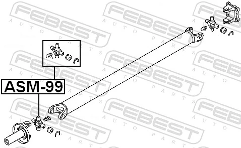 ASM99 Febest Cruceta transmision
