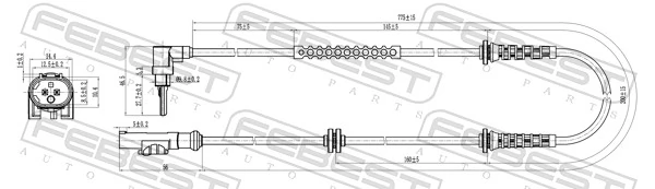  Sensor ABS Fiat Punto 