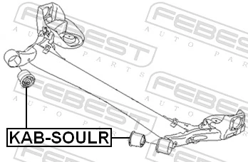Silentblock del puente trasero para KIA Soul I AM