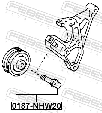 Polea tensora para Toyota Prius  NHW20